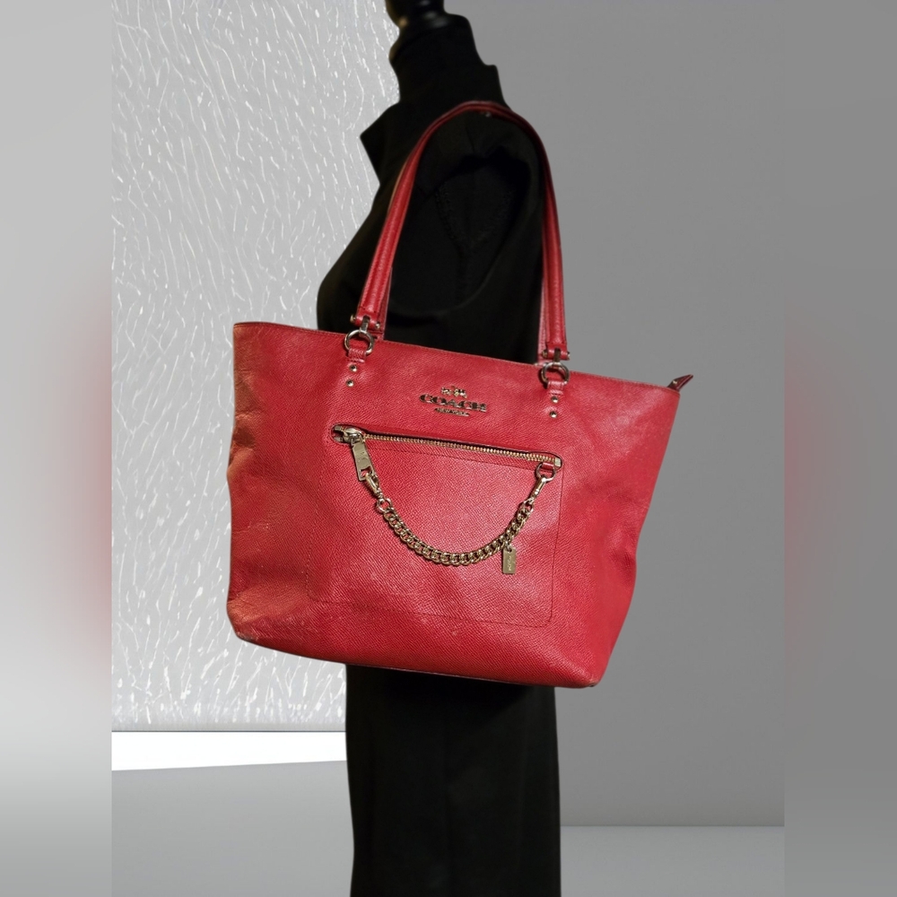 COACH Red Leather Handbag